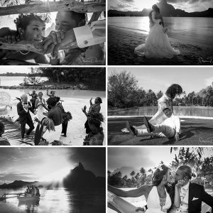 Wedding photographer videographer in Tahiti